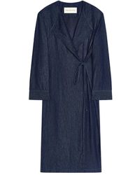 Dries Van Noten - Cappotto Denim A Portafoglio - Lyst