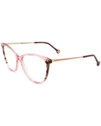 Carolina Herrera - Tortoiseshell-Effect Cat-Eye Glasses - Lyst