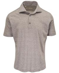 Maurizio Baldassari - Marl-Texture Short-Sleeve Polo Shirt - Lyst