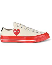 Comme des Garçons - X Converse Chuck Taylor Heart-Print Sneakers - Lyst