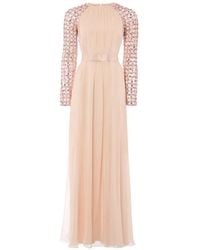 Temperley London - Angelli Lattice Sequin-Embellished Maxi Dress - Lyst