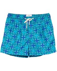 Peninsula - Geometric-pattern Swim Shorts - Lyst