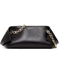 Ferragamo - Small Folded Chain-Link Flap Shoulder Bag - Lyst