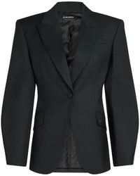 KARL LAGERFELD - Zip Detail Tailored Blazer - Lyst