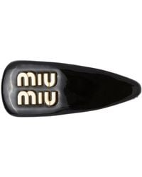 Miu Miu - Patent Leather Hair Clip - Lyst