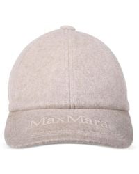 Max Mara - Baseballkappe Mit Logo-Stickerei - Lyst