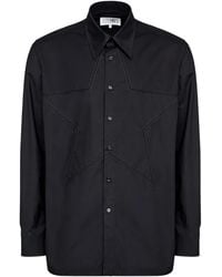 MM6 by Maison Margiela - Cotton Shirt - Lyst