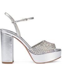 Le Silla - Gilda Crystal-Embellished Sandals - Lyst