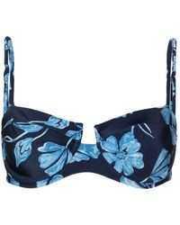PATBO - Nightflower Floral-print Bikini Top - Lyst