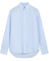 Canali - Chemise Rayée À Boutonnière - Lyst