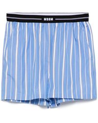 MSGM - ストライプ ショートパンツ - Lyst