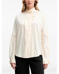 forte_forte - Tassel Mock-Neck Blouse - Lyst