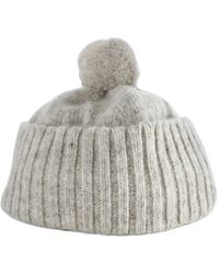 MHL by Margaret Howell - Mhl. Pompom-Detail Ribbed-Knit Beanie Hat - Lyst