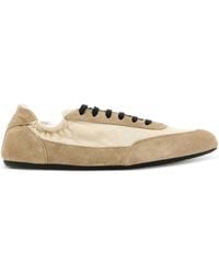 Prada - Baskets Collapse En Re-Nylon Et Daim - Lyst
