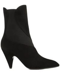 Sergio Rossi - Suede Panelled Ankle Boots - Lyst