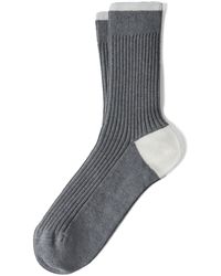 Brunello Cucinelli - Socken aus geripptem Strick - Lyst