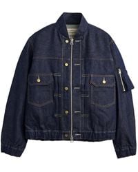 Sacai - X Levi's Flap-Pocket Denim Jacket - Lyst
