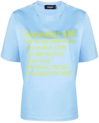 DSquared² - Logo-Print Detail T-Shirt - Lyst