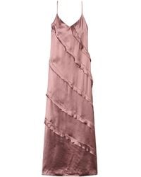 Twinset - Abito Lungo Con Ruches - Lyst