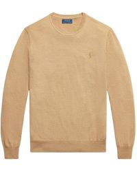 Polo Ralph Lauren - Logo-Embroidered Wool Sweater - Lyst