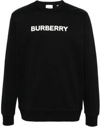 Burberry - Logo Crewneck Sweatshirt - Lyst
