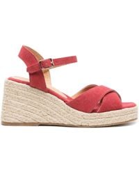 Castañer Barby 80Mm Wedge Espadrilles in Natural | Lyst
