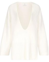 Loulou de Saison - Gabe Ribbed U Neck Sweater - Lyst