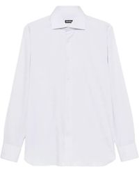 ZEGNA - Spread-Collar Button-Down Shirt - Lyst