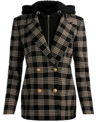 Alice + Olivia - Jordan Geruit Jack Met Dubbele Rij Knopen - Lyst