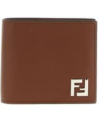 Fendi - 'bifold Squared Ff' Portemonnee - Lyst