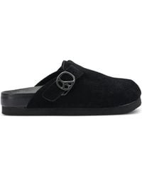 Needles - Buckle Perforated Mules - Lyst