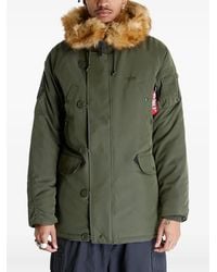 Alpha Industries - Zip-Up Bomber Jacket - Lyst