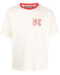 Palm Angels - Racing Monogram-print T-shirt - Lyst