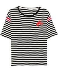 Bode - Camisa A Rayas Con Bordado - Lyst