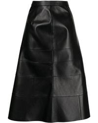 Loewe - High-Waisted Midi Skirt - Lyst