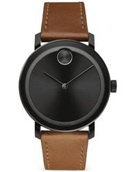 Movado - Trend Leather-Strap 40Mm Watch - Lyst