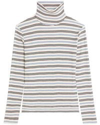 Dries Van Noten - Ribbed Cotton Turtleneck T-Shirt - Lyst