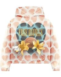 Free Refills - Heart Print Hoodie - Lyst