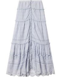 Isabel Marant - Paoline Gelaagde Maxi-Rok - Lyst