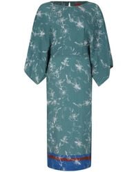 ..,merci - Floral-Print Wide-Sleeve Dress - Lyst