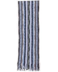 Missoni - Schal Mit Zickzackmuster Und Fransen - Lyst