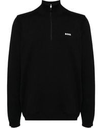 BOSS - Sweater Met Logopatch - Lyst