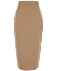 Max Mara - Rear-Slit Pencil Skirt - Lyst