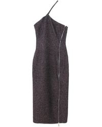 Remain - One-Shoulder Wool Midi Dress - Lyst