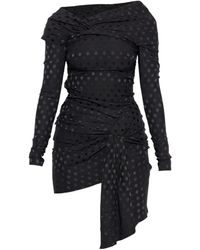 Isabel Marant - Draped Polka-Dot Mini Dress - Lyst