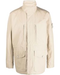 Stone Island - Compass-patch Long-sleeved Jacket - Lyst