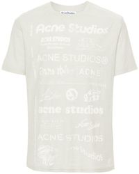 Acne Studios - Logo-print Organic-cotton T-shirt - Lyst