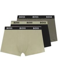 BOSS - Logo-Waistband Boxers (Set Of Three) - Lyst
