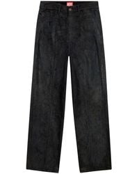 DIESEL - D-chino-work Coated Straight-leg Jeans - Lyst