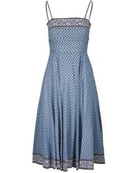Veronica Beard - Lana Floral Midi Dress - Lyst
